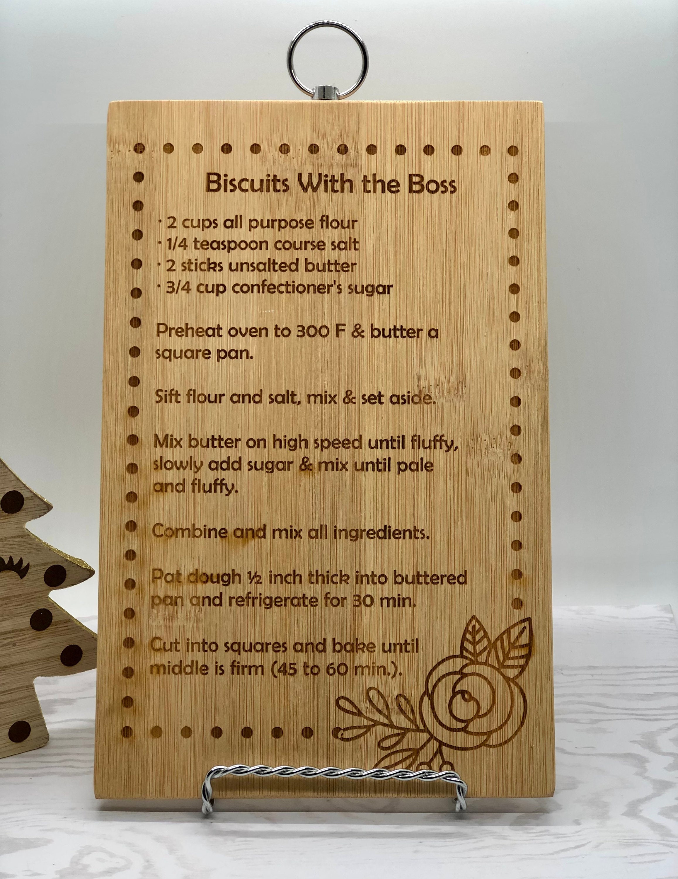 Ted Lasso Biscuit Recipe Cutting Board Biscuits With the Boss Etsy