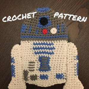 R2-D2 Potholder - Crochet Pattern PDF