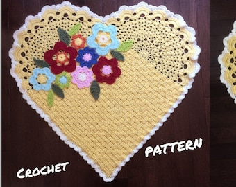 Flower Basket Baby Blanket - Crochet Pattern PDF