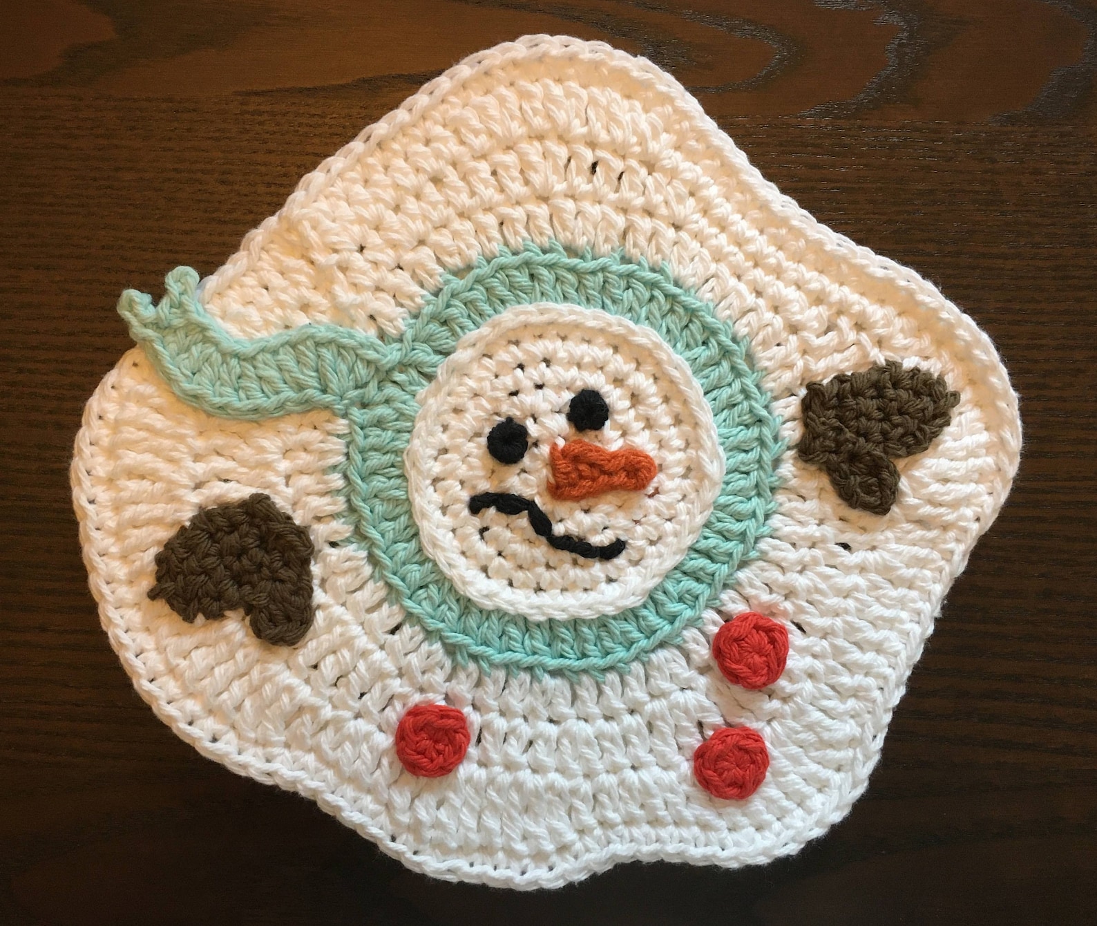 Snowman & Reindeer Potholders Crochet Pattern PDF Etsy
