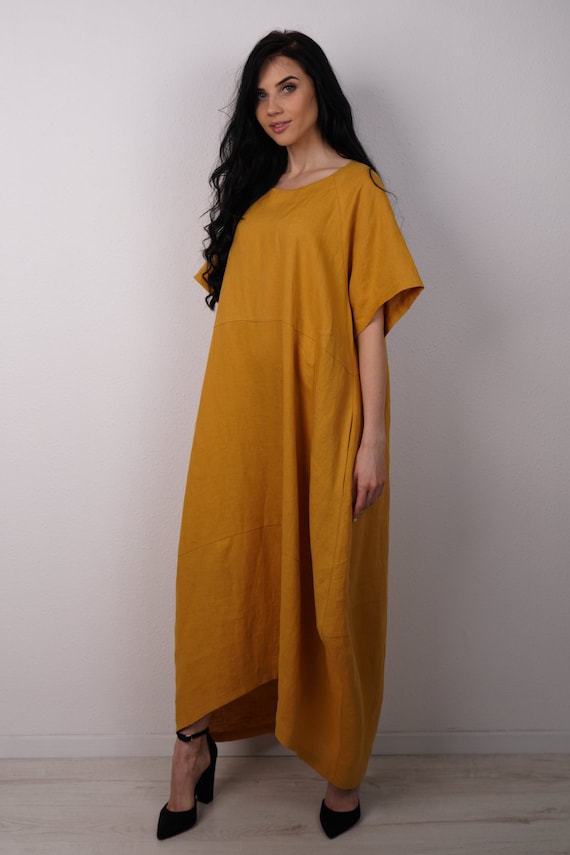 plus size linen dresses usa