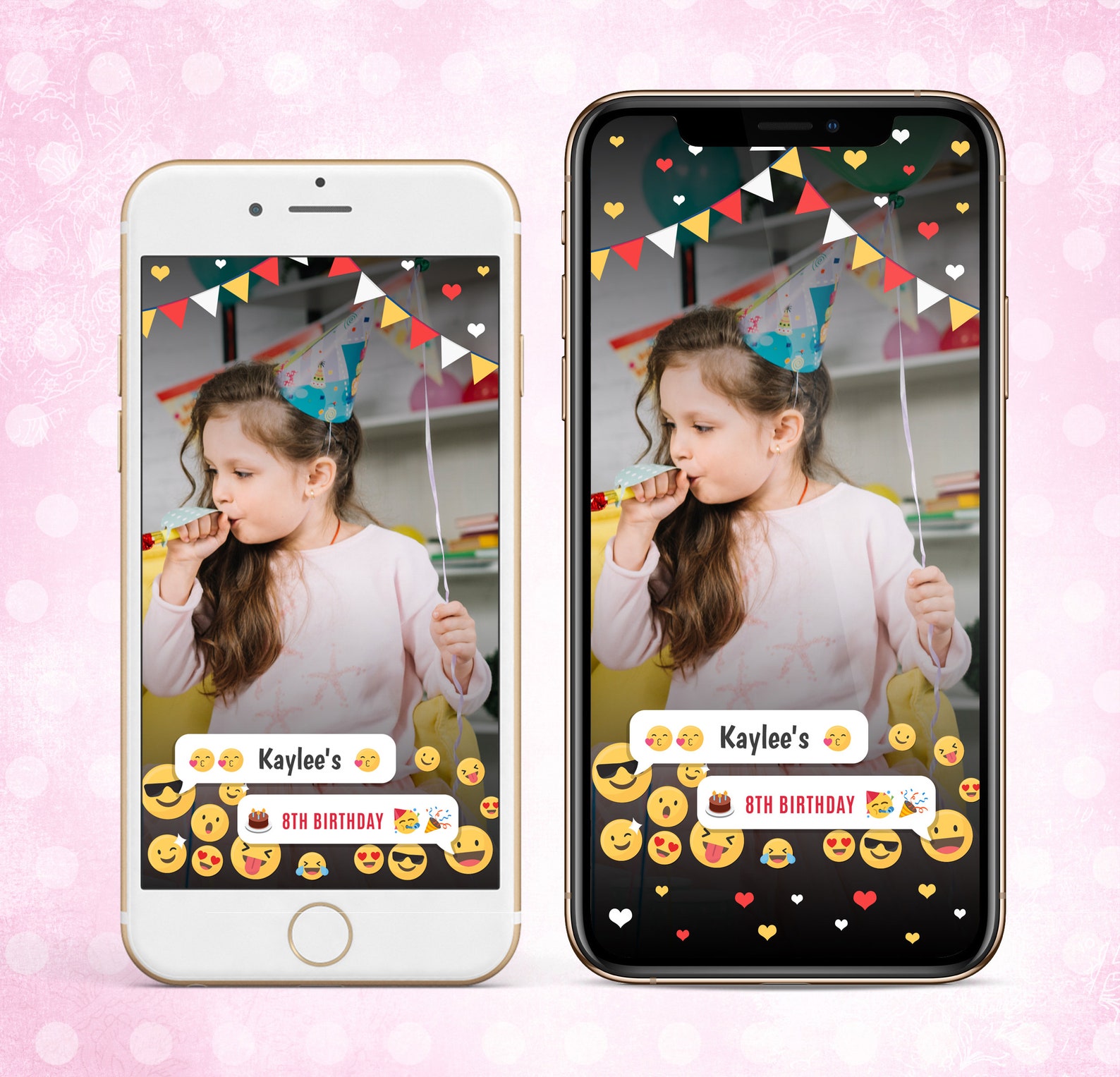 Emoji Snapchat Filter Emoji Birthday Snapchat Filter Emoji Etsy