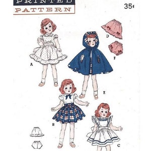 PDF Download Vintage Sewing Pattern to make a Clothes  for 14&quot; Dolls like Toni