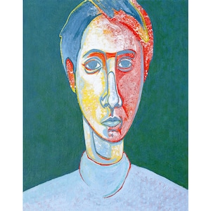 A3 fine art print - &#39;Deb&#39; - Origineel kunstwerk van Hana Rubi