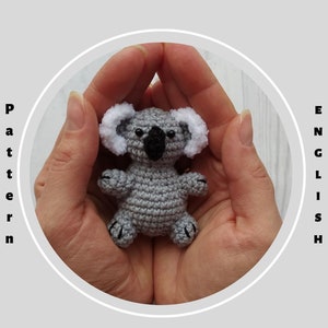 Crochet pattern Koala toy Easy pattern Australian koala Amigurumi toy Cute pattern Amigurumi Stuffed koala bear Koala keychain pattern