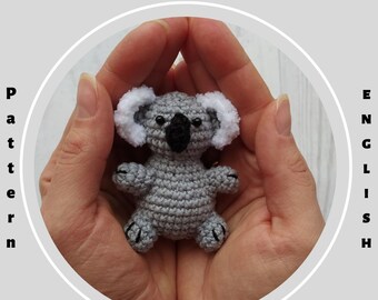 Crochet pattern Koala toy Easy pattern Australian koala Amigurumi toy Cute pattern Amigurumi Stuffed koala bear Koala keychain pattern