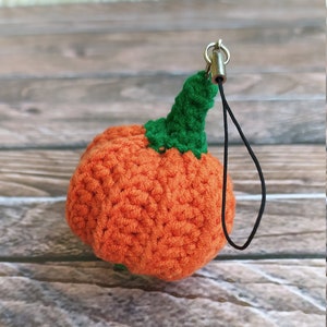 Crochet Pumpkin Keychain Pattern: Halloween Amigurumi Toy (PDF Pattern)