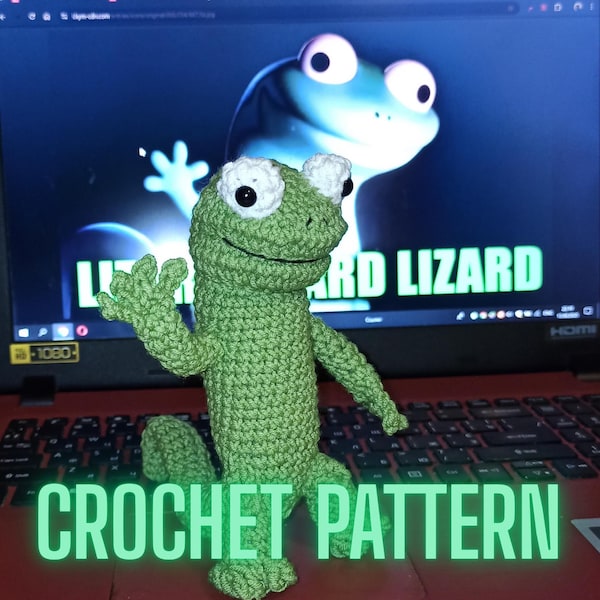Lizard meme crochet pattern, Lizard Lizard Lizard, funny crochet perfect gift