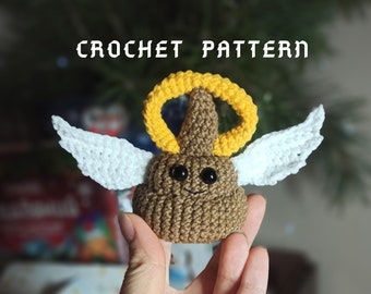 Pluche patroon gehaakt kak: grappig engelenbureaudecor (pdf-tutorial)