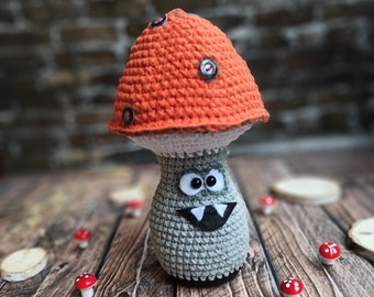 Creepy Crochet Mushroom Pattern: Halloween Amigurumi Toy (PDF Pattern)