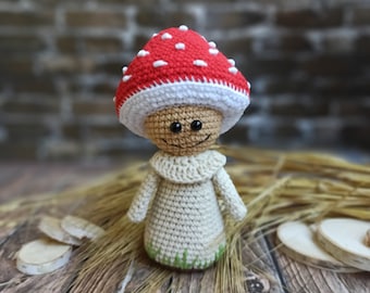 Mushroom crochet pattern toadstool Amigurumi mushroom crochet pattern PDF Easy crochet pattern amigurumi toy
