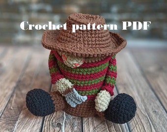 Horror Gnome Crochet Pattern: Creepy Halloween Gonk (PDF Pattern)