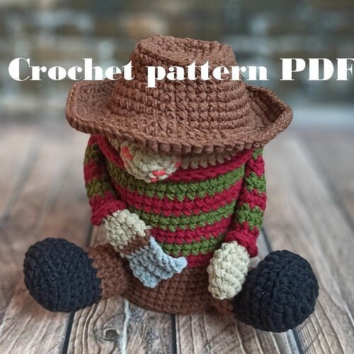 Halloween Gnome Crochet Pattern Creepy Tutorial Gonk Pattern Etsy