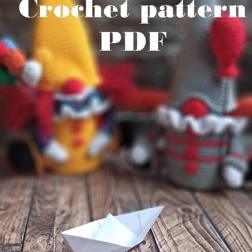 Creepy Gnome Crochet Pattern Clown Tutorial Gonk Crochet Etsy