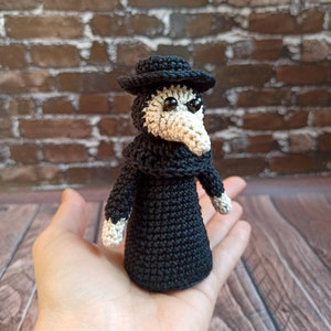 Muñeca doctora de la peste Juguete del doctor de la peste Juguete de halloween Monstruo, juguetes de decoración de Halloween Juguete monstruo en miniatura Lindo regalo gótico Estilo gótico