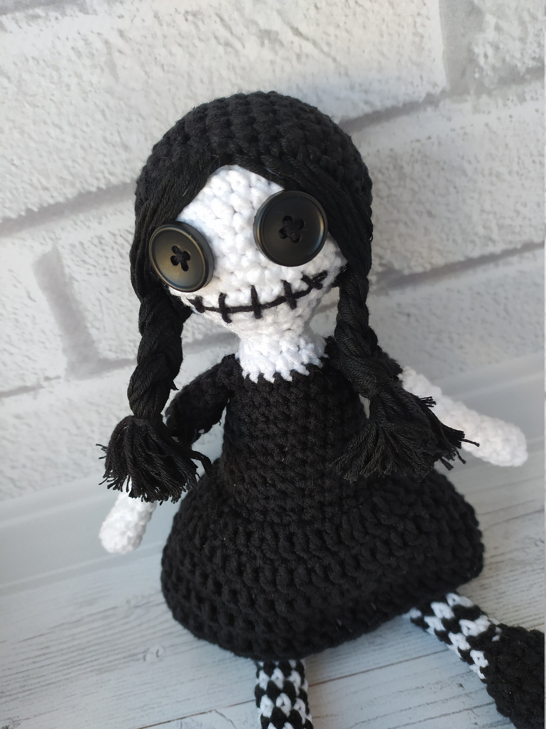Crochet pattern Gothic doll easy pattern Creepy doll Amigurumi Etsy