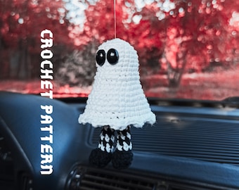 Haakpatroon vliegende geest: hangend Halloween-speelgoed (pdf-patroon)