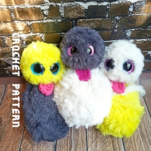 Stress ball crochet pattern, fidget toy crochet pattern,worry pet, low sew crochet pattern