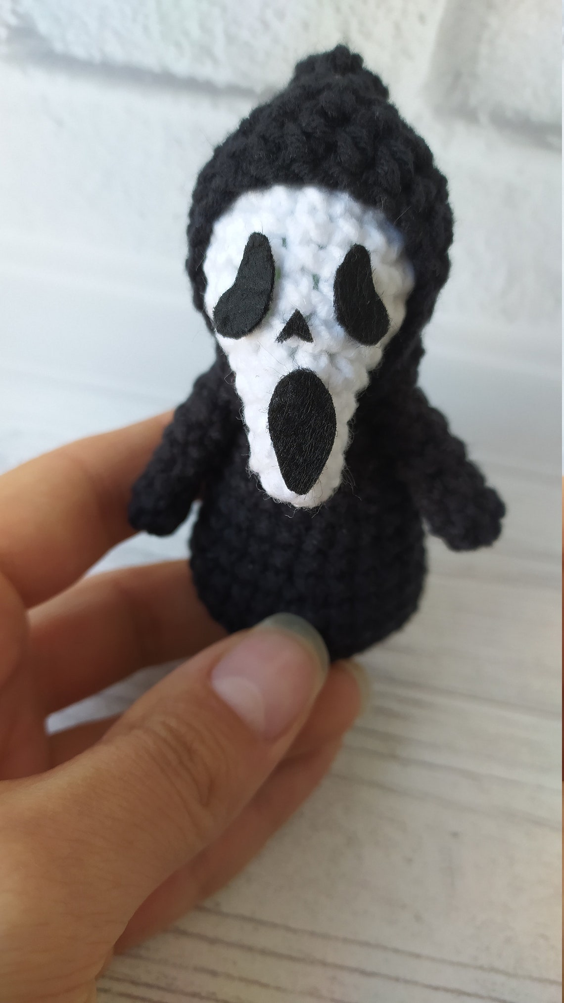 Crochet pattern Halloween toy Ghost face pattern Scream Etsy