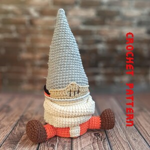 Crochet pattern Horror gnome crochet pattern Creepy tutorial gonk pattern, crochet gnome spooky creepy Halloween easy crochet pattern