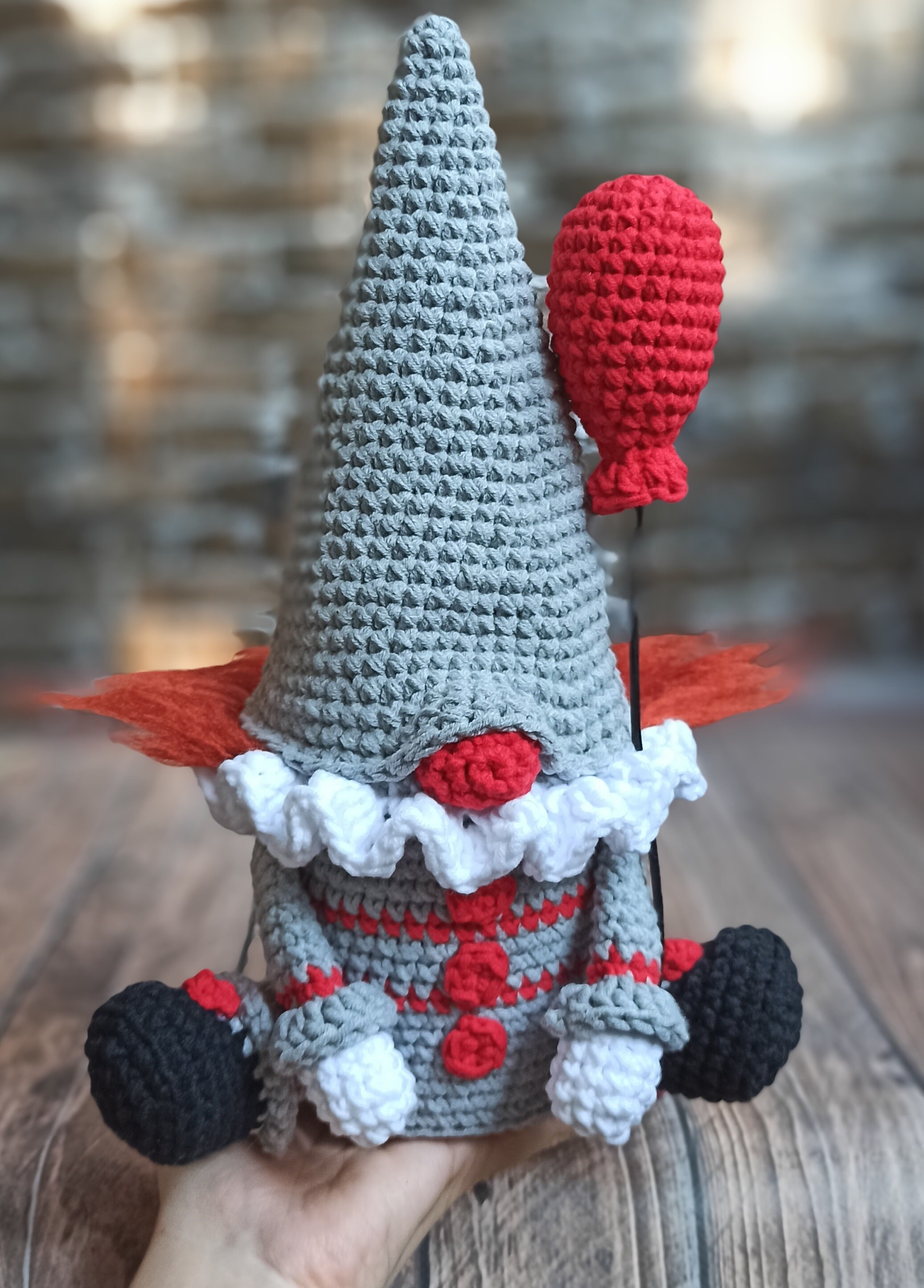 Creepy Gnome Crochet Pattern Clown Tutorial Gonk Crochet Etsy UK
