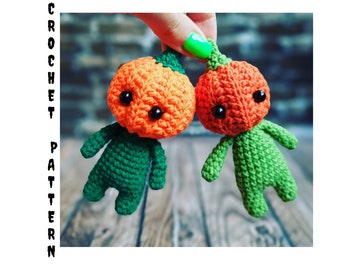 Crochet pattern Pumpkin toy pattern Halloween toy pattern Pumpkin baby toy Amigurumi toy Keychain pumpkin pattern Halloween toy Pumpkin head