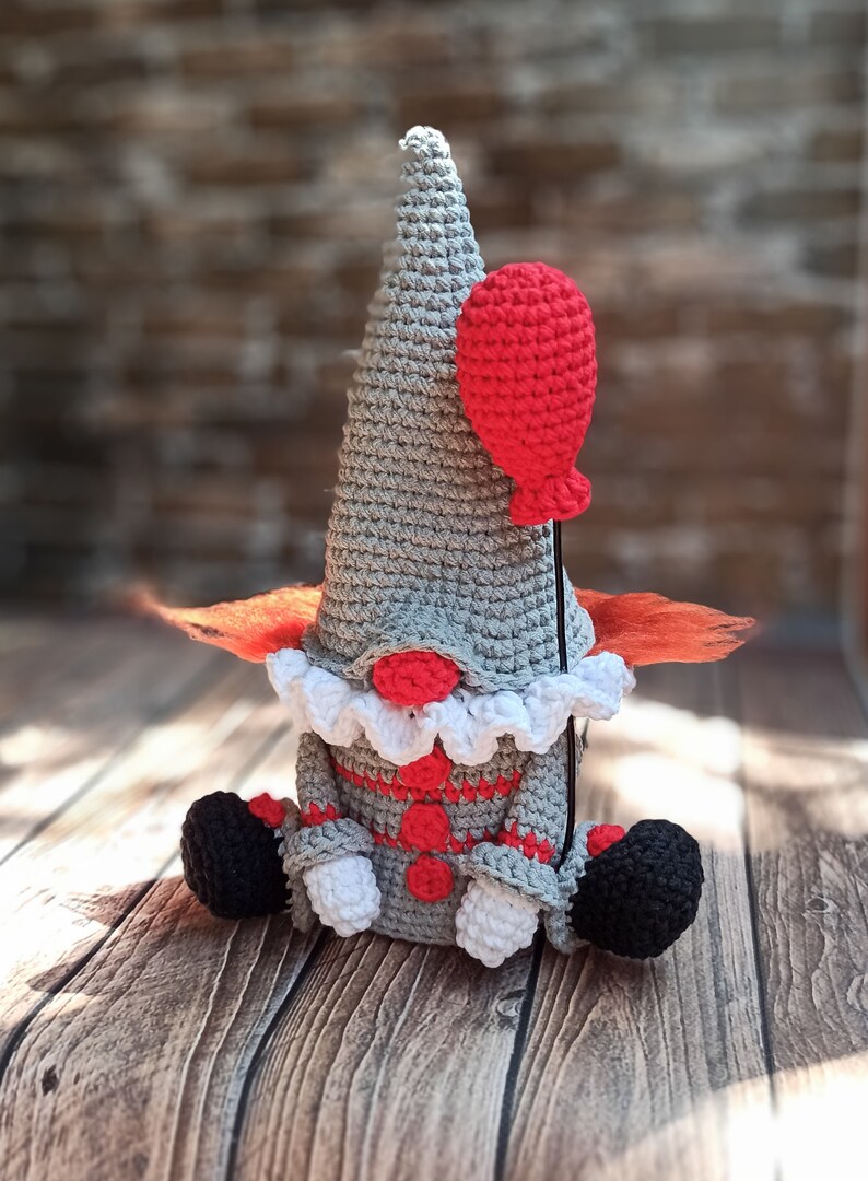 Creepy Gnome Crochet Pattern Clown Tutorial Gonk Crochet Etsy