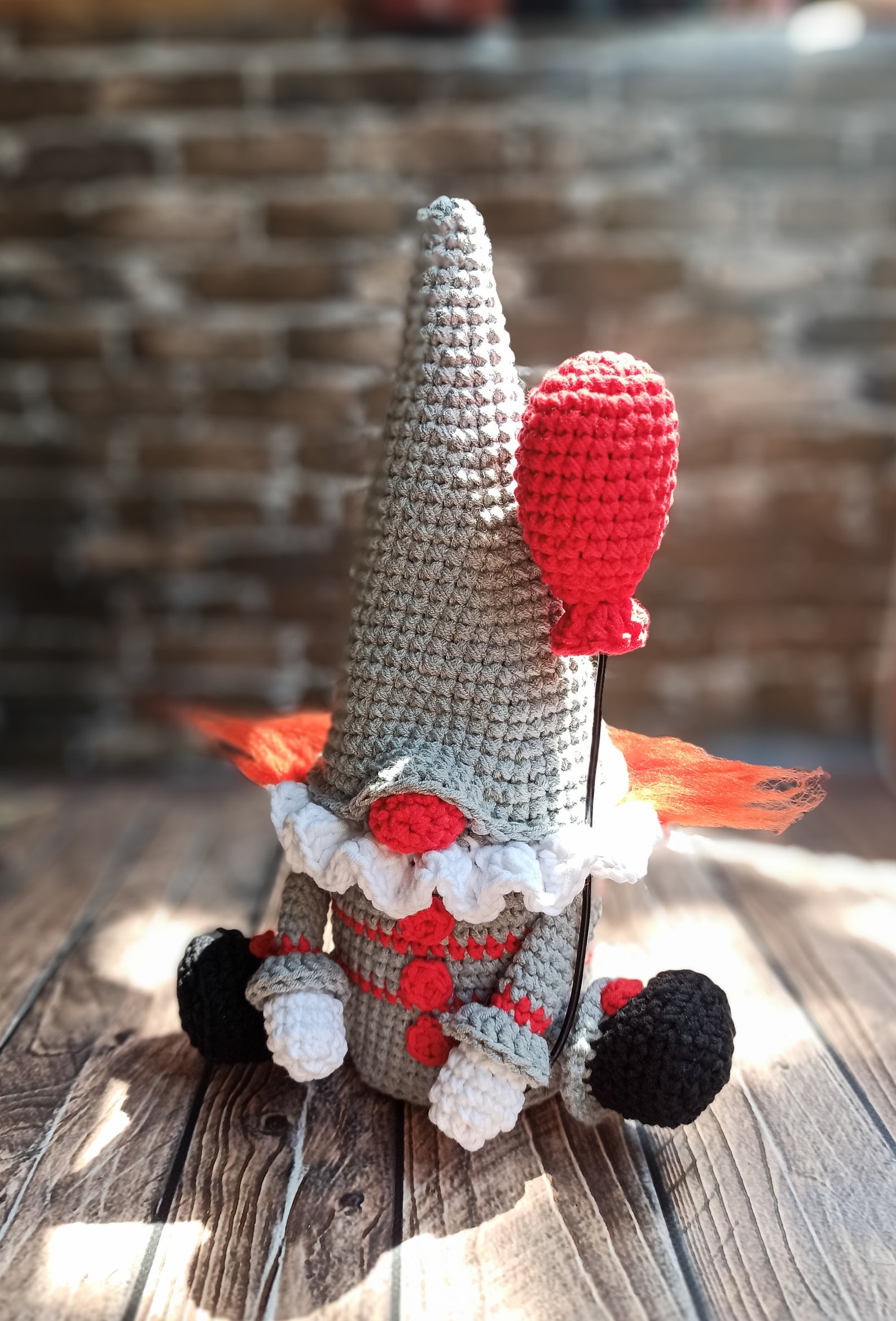 Creepy gnome Crochet pattern Clown tutorial gonk crochet Etsy