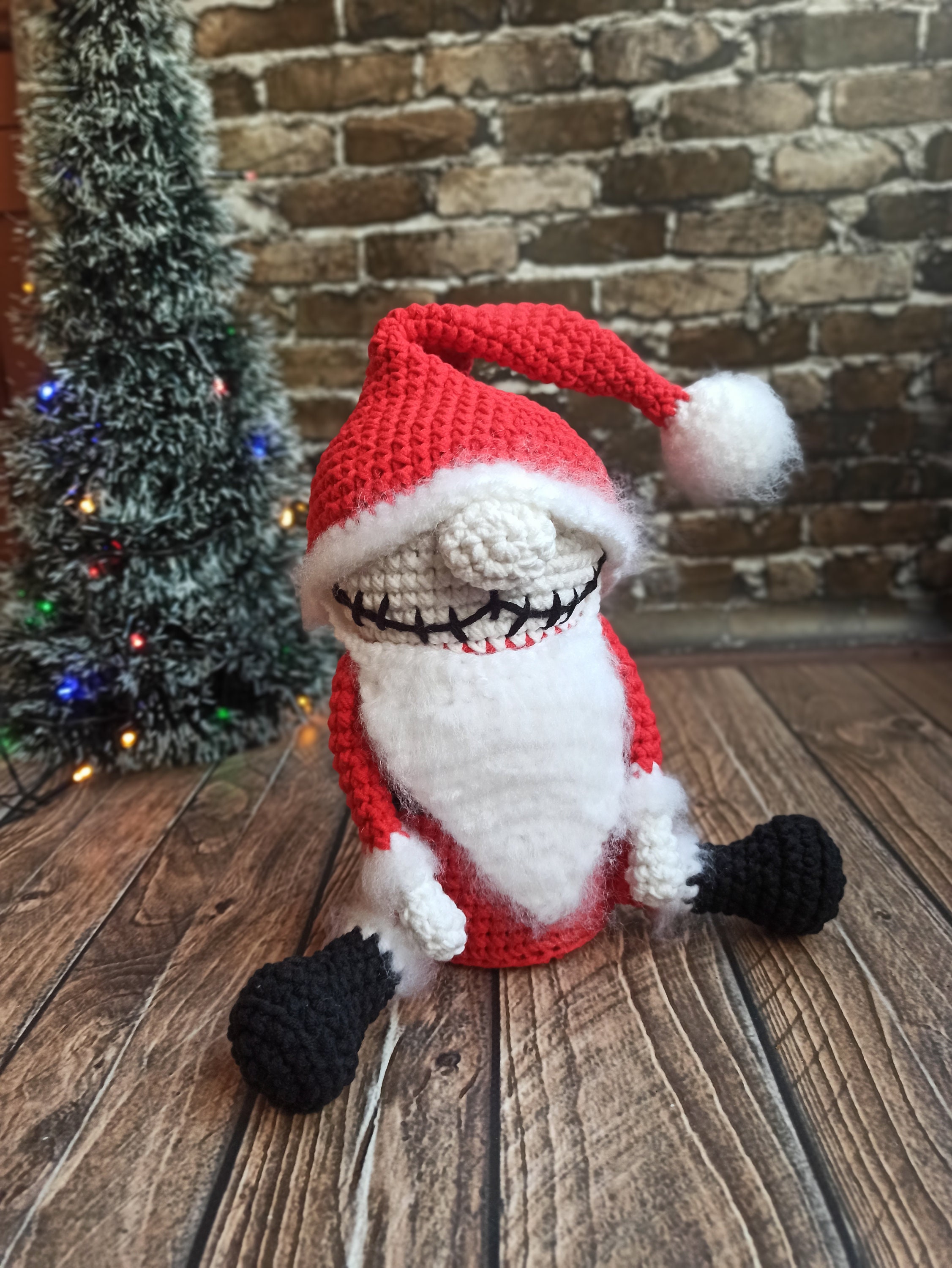 Creepy Santa Crochet Pattern: Skeleton Gnome Set (PDF) - Etsy Israel, image size:2253x3000