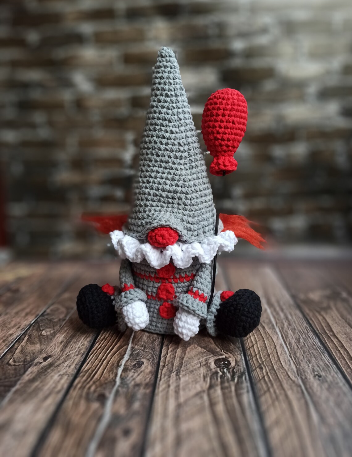 Creepy gnome Crochet pattern Clown tutorial gonk crochet Etsy