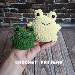 No-Sew Crochet Frog Pattern: Kawaii Pocket Toy (PDF Pattern)