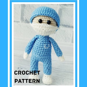 Crochet pattern Hero doctor toy Crochet pattern Lifesaver pattern PDF NHS pattern Nurse doll pattern Amigurumi doctor easy pattern DIY