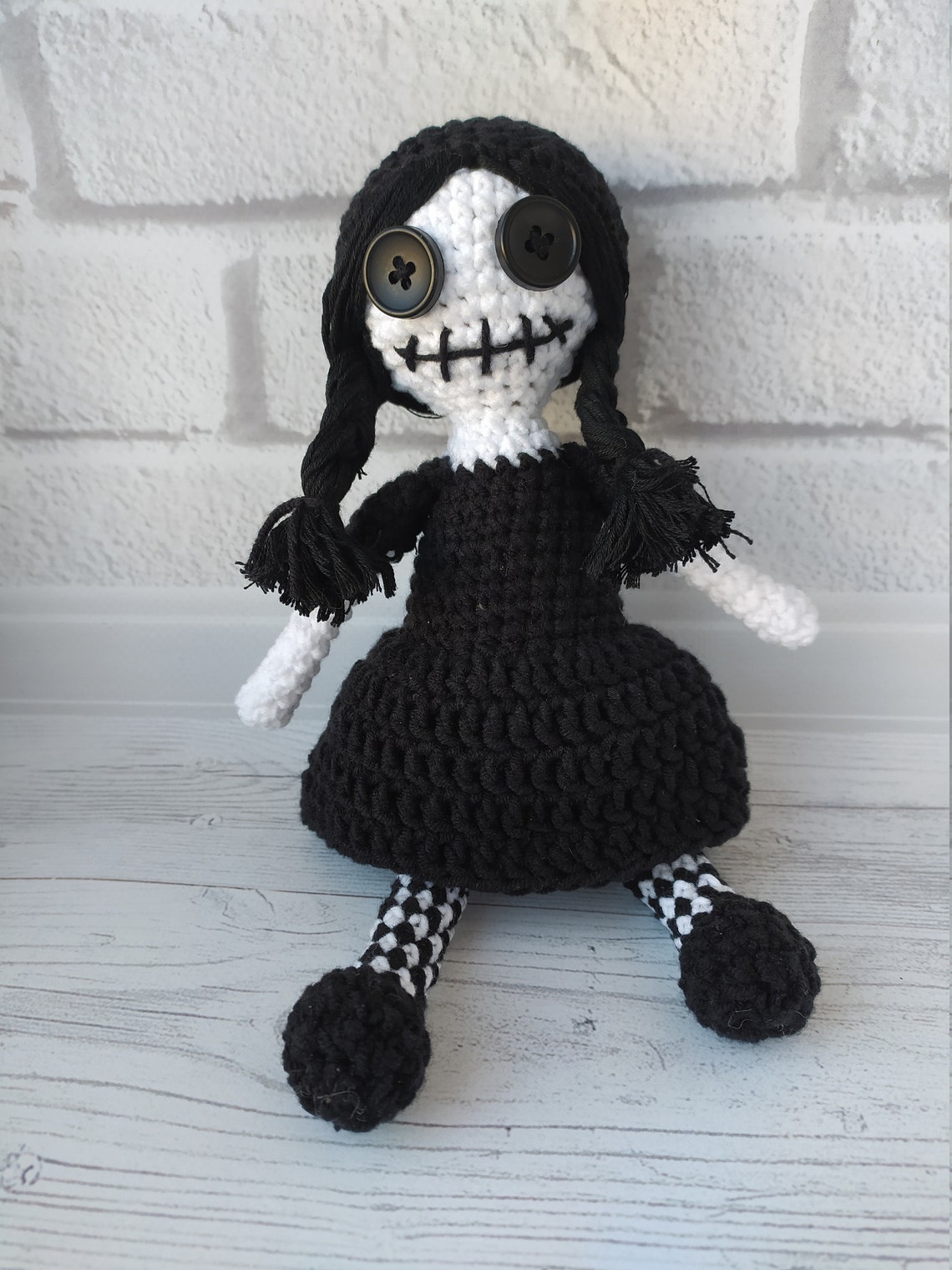 Crochet pattern Gothic doll easy pattern Creepy doll Amigurumi Etsy