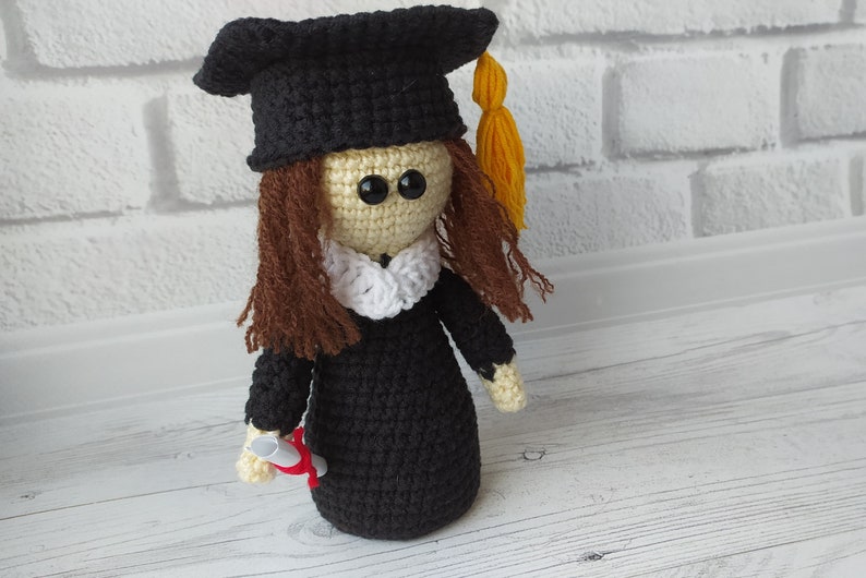 Graduation Doll Crochet pattern graduate doll toy Crochet | Etsy