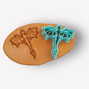 Dragon Flying Polymer Clay Cutter, Dragon Cutters, Digital STL File, 4 Sizes, STL Earring, Dragon File for 3D printer image 4