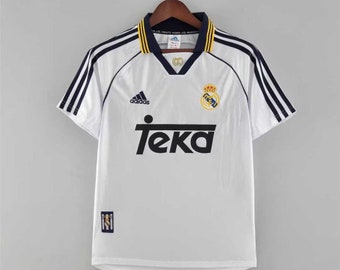 Vintage Retro Football Jersey Real Madrid 80s y 90s, Camiseta de Fútbol, de España - Diferentes Tallas