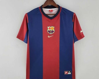 Camiseta de Fútbol Vintage Retro Barcelona Años 80 y 90, Camiseta de Fútbol, de España - Diferentes Tallas