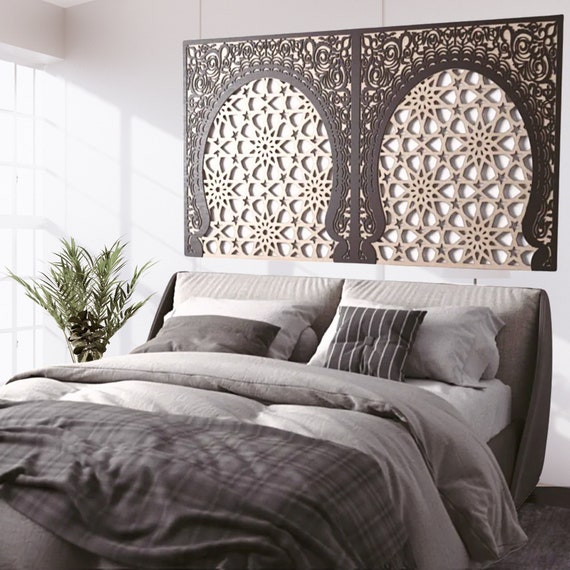 Arab Headboard for Bed Alhambra Bed Headboard Arab Home Etsy UK