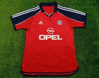 Vintage Retro Fußballtrikot Bayern München 90er und 00er Jahre, Fußballsocke, Shirt, aus Deutschland – verschiedene Größen