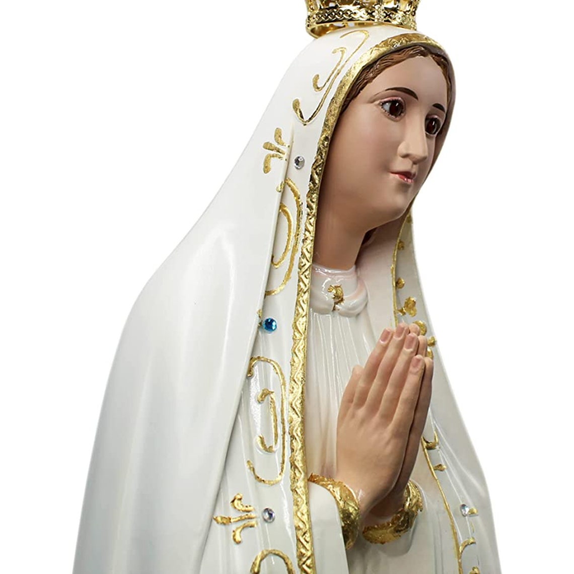 Our Lady of Fátima Statue Religious Virgin Mary Rosary Etsy