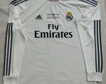 Maillot de Football à Manches Longues Vintage Rétro Real Madrid 2010-2020, Maillot de Football, d'Espagne - Différentes Tailles