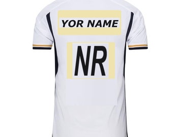 Impresión de nombre y número en camiseta de fútbol, personalización