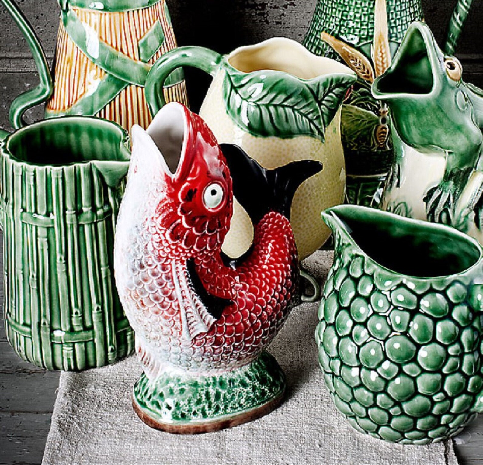 Gluggle Fish Jug Kitsch Ceramic Pitcher Home Decoration Etsy