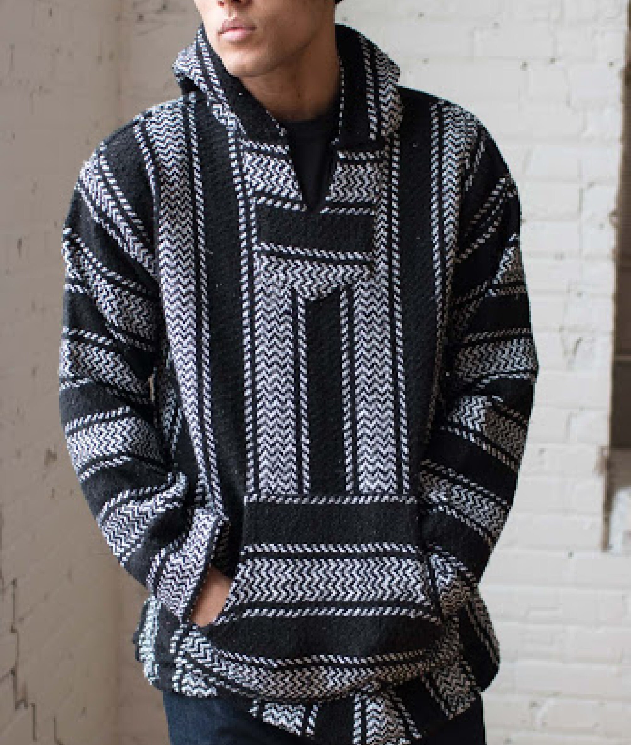 Unisex Classic Mexican Baja Hoodie Poncho Jumper Drug Hug Etsy