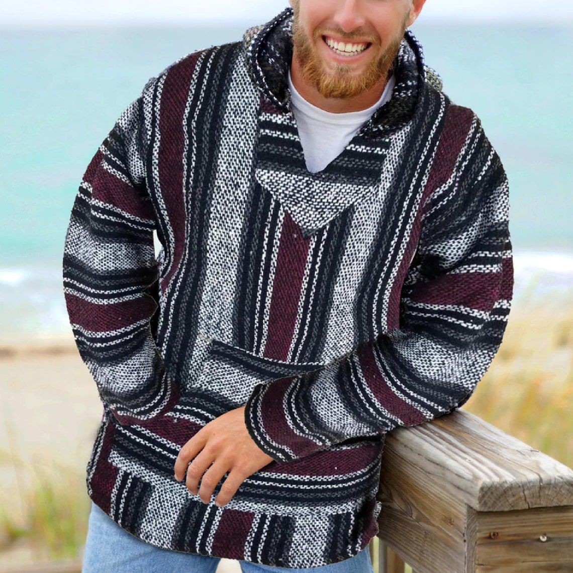mexican poncho baja hoodie
