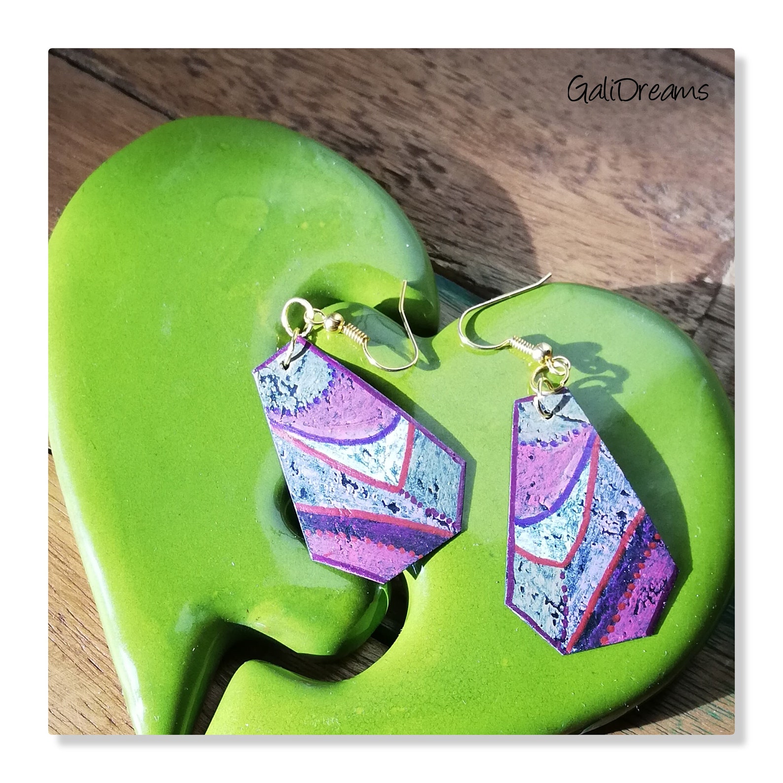 Earrings Made of Cardstock Etsy