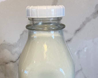 Vintage Style Glass Quart Milk Bottle 32 oz Retro Milk Jug