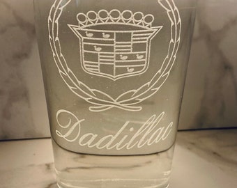 Dadillac Beer Glass 16 oz Beer Glass Gift for Dad Fathers Day Birthday