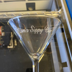 Personalized Martini Glass Cocktail Glass 10 oz image 2