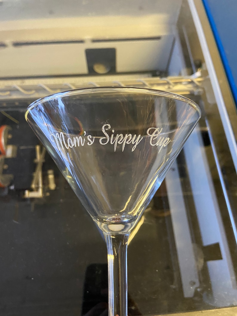 Personalized Martini Glass Cocktail Glass 10 oz image 2